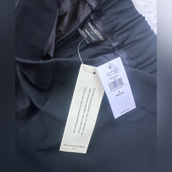 Banana Republic Black Straight-Leg Pants - Picture 2 of 16